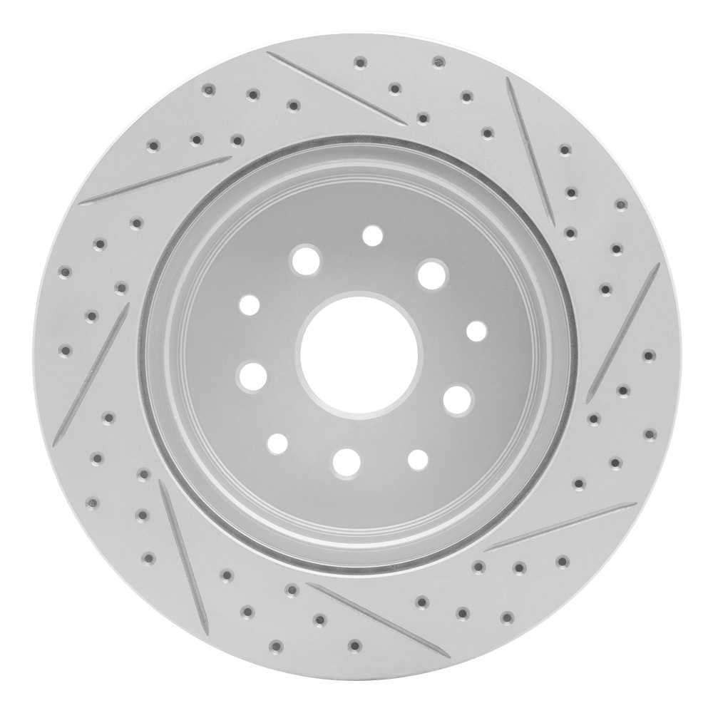 Dynamic Friction Company 830-76064L DFC Geoperformance Rotor - Drilled and Slotted