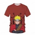 thumbnail image 1 of Naruto Anime camiseta de manga corta para hombres en verano nueva camiseta juvenil para niños de escuela primaria y secundaria en verano 20232XS Gao Jinjia LED, 1 of 2