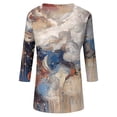 thumbnail image 5 of JGNGSHN Teacher Tops for Women V Neck Floral Print Dressy Casual Blouses Slim Fit Floral Print Tunic Top, 5 of 7