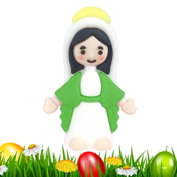 Little Virgin Mary Figurines Miniature Virgin Mary Doll To Hide and Seek Classic for Sunday Easter Eggs Stuffers Baptism