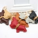 thumbnail image 5 of Billuyoard Llavero Lindo Bulldog Cuero Natural Llaveros Anillos Ligereza de moda Diseño especial Lockchain Bolso de mujer Colgante de coche Artesanía Negro Billuyoard HA073973-05, 5 of 6