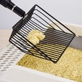 thumbnail image 5 of M Buder Extendable Cat Litter Scoop Lightweight Versatile Fine Screen Long Handle Metal Chicken Coop Poop Scooper Model A 2 Section Handle, Silver, 5 of 9