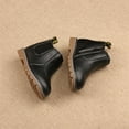 thumbnail image 4 of Toddler Kids Girls Zipper Round Toe Chunky Chelsea Ankle Boots Low Heel Slip On Dress Booties Winter Shoes, 4 of 9