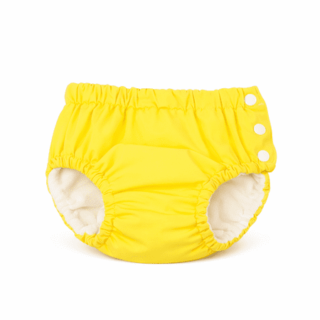 MGEZCOO Reusable Swim Diaper with Side Snaps, Waterproof Baby Training Swim Pants, 3-Layer Leak Proof
