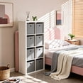 thumbnail image 6 of Dailivio Collapsible Fabric Cube Storage Bins (10.5" x 10.5"), Storage Cubes Organizer Bin with Handles for Clothes, Gray, 2 Pack, 6 of 8