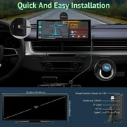 APHQUA Wireless Apple Carplay & Android Auto,4K Dash Cam , 1080P Backup Camera,Car Play for Car Stereo,10.26 inch with Voice Control,Navigation
