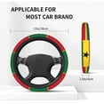 thumbnail image 4 of Universal 15 Inch Ghanaians-Flag Elastic Stretch Neoprene Steering Wheel Cover For Car Truck Suv, 4 of 6