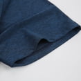 thumbnail image 4 of Men's Three-Button Henley Neck Short Sleeve T-Shirts Casual Shirts Breathable V Neck Tee Summer Basic Tops Navy,M, 4 of 6