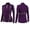 Purple, variant on Womens Summer Tops Zipper Yoga Long Sleeve Sportswear Fitness Running Slim Stand Collar Sweater Blouse Athletic Workout Activewear Shirt