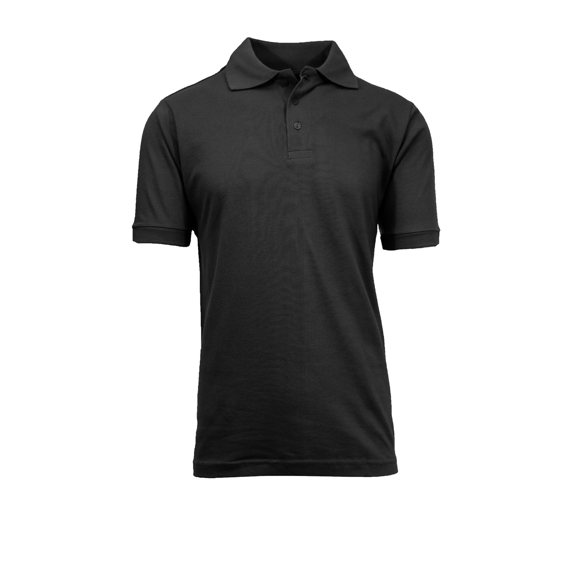 Mens Short Sleeve Pique Polo Shirts Uniform Fitted