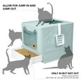 thumbnail image 7 of WiseWater Large Foldable Cat Litter Box with Lid, Top Entry Kitty Litter Box with Pet Plastic Scoop, Blue, 7 of 7
