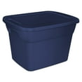 thumbnail image 2 of Sterilite Plastic 18 Gallon Tote Box Ultramarine Set of 8, 2 of 5