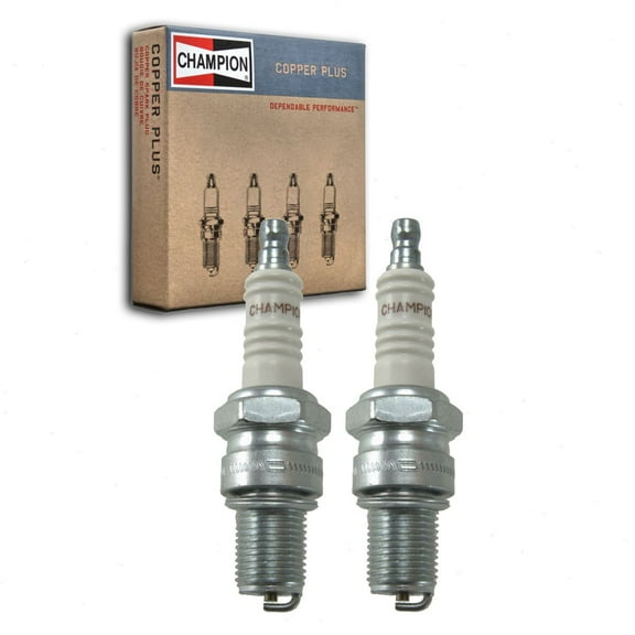 2 pc Champion 818 Copper Plus Spark Plugs for BR8ES BR8ESA BR8EV BR9ES R41CXL R41XL RN2C S41XLR W27ESRU WR3CTC Ignition Wire Secondary