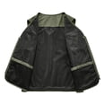 thumbnail image 5 of Mens Lightweight Sai Travel Fishing Vest Photography Outdoor Work Cargo Vest with Muti Pockets Big and Tall Size S-6XL Army Green, 5 of 9
