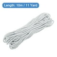 thumbnail image 2 of Uxcell Twisted Cord Trim 11 Yard 0.2 inch 3-Ply Twine Braided Rope Shiny Thread String for Craft Gift Bag Curtain White, 2 of 7