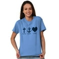 thumbnail image 4 of Faith Hope Love Symbol Christian Women's Graphic T Shirt Tees Brisco Brands X, 4 of 6