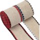 thumbnail image 1 of 2 rollos de cintas de yute con borde de alambre de 2.5" (6.35 cm), cintas de tela con borde de alambre, cinta a cuadros de búfalo para manualidades, cinta para decoración del hogar., 1 of 5