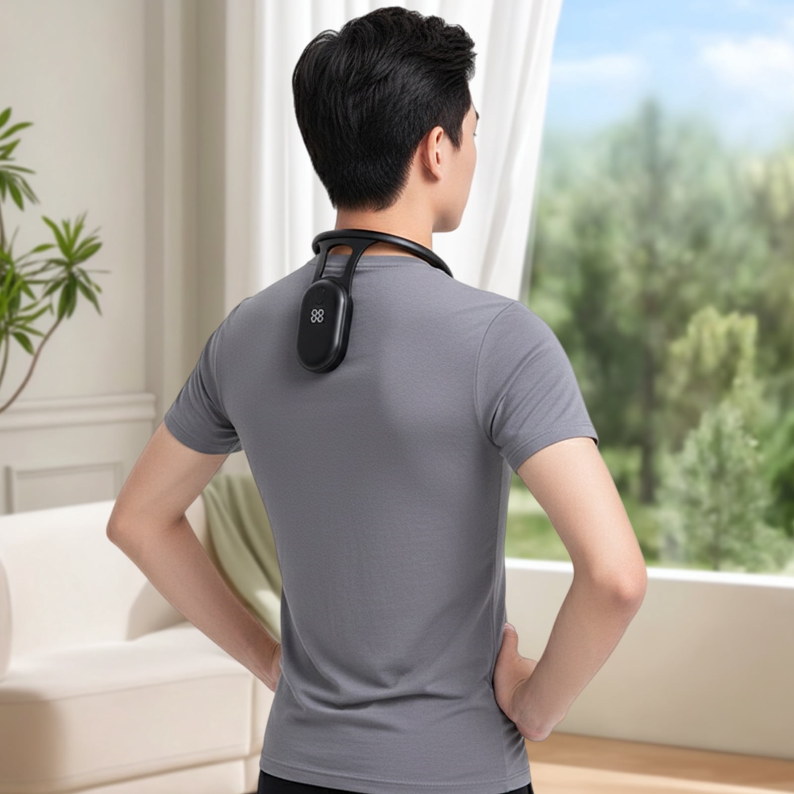 HUISZJ Smart Posture Corrector, Intelligent Posture Trainer with Vibration Reminder Intelligent, Posture Trainer Realtime Scientific Monitoring for Party Birthday Gift