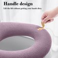 thumbnail image 6 of Hiroekza Toilet Seat Covers,Toilet Seat Cover Washable And Reusable Warmer Toilet Seat Pads Cushion Easy Installation Fits All Toilet Seats Bathroom DecorationToilet Seat Cover Clearance, 6 of 6