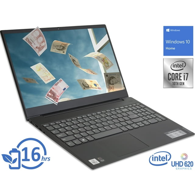 Lenovo IdeaPad S340 Notebook, 15.6" FHD Display, Intel Core i7-1065G7 Upto 3.9GHz, 8GB RAM, 512GB NVMe SSD, HDMI, Card Reader, Windows 10 Pro