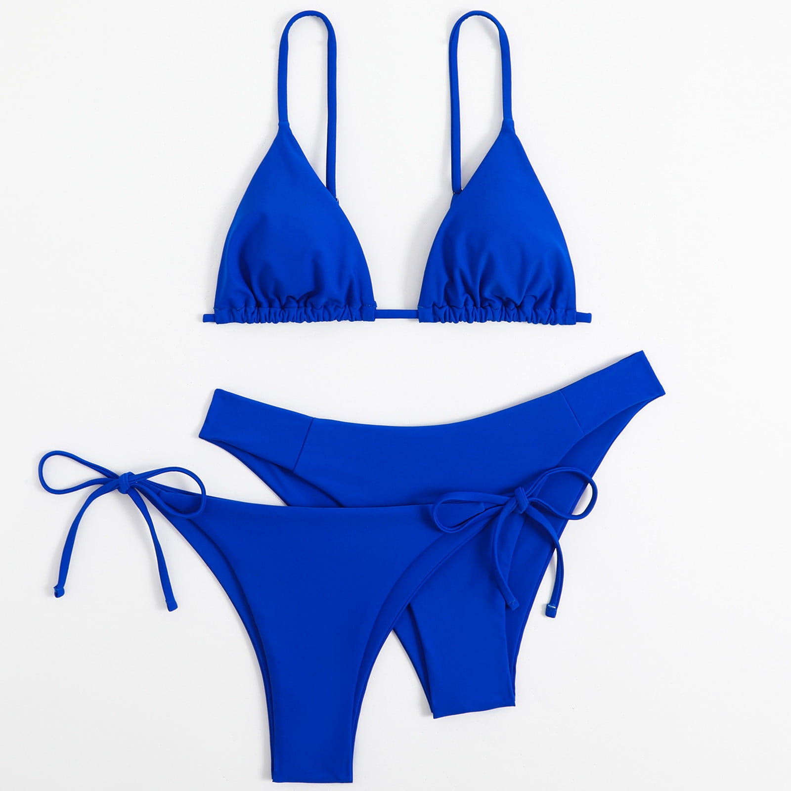 Bikini Donna Sexy Push Up Brasiliano - Costume Da Bagno Bandage, Bandeau, Vita Alta - Foto 9