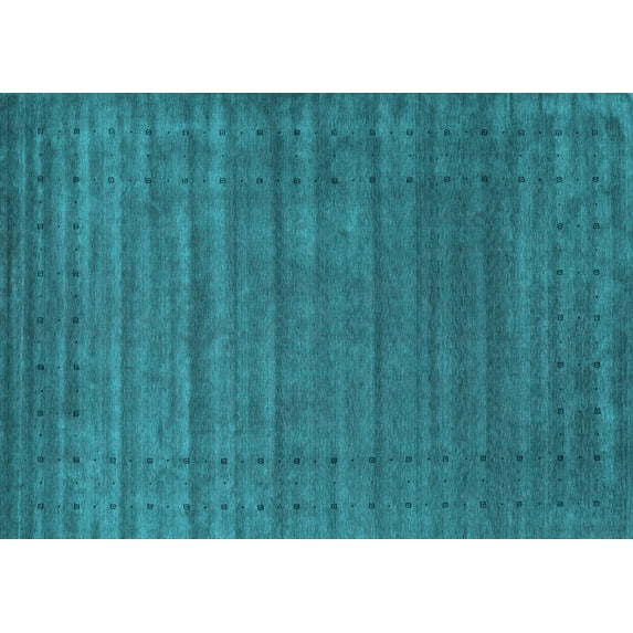 Ahgly Company Indoor Rectangle Abstract Light Blue Contemporary Area Rugs, 2' x 4'