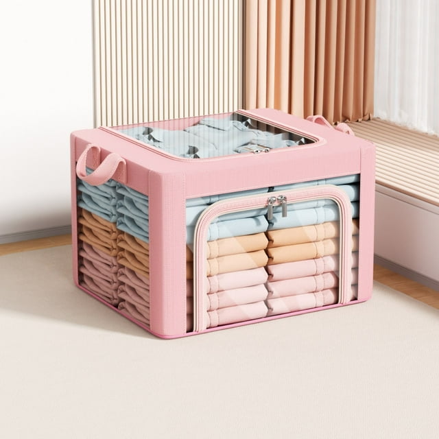 Meitianfacai Large-capacity Clothes Storage Box Thickened Quilt Household Large-capacity Foldable Fabric Storage Box Finishing Basket