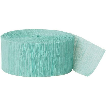 Seafoam Green Crepe Paper Streamers, 81ft