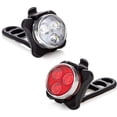thumbnail image 3 of Luz LED para bicicleta, recargable, delantera y trasera, con 4 modos de brillo, alimentada por USB, resistente a golpes e impermeable, para bicicletas de montaña, de carretera, cochecitos y camping., 3 of 5