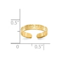 thumbnail image 5 of Auriga Fine Jewelry 14K Yellow Gold Heart Toe Ringfor Women, 5 of 6