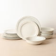 thumbnail image 6 of Stone Lain Oasis 24-Piece Dinnerware Set Stoneware, White, 6 of 7