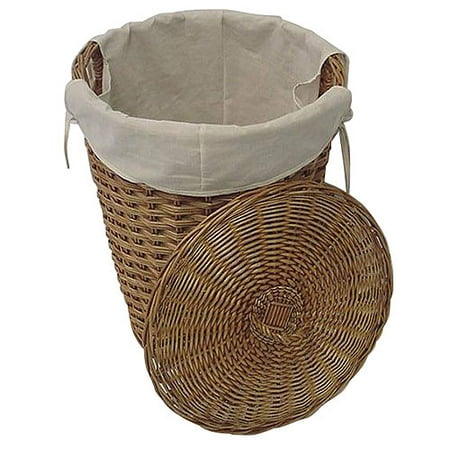 Neu Home Willow Hamper With Lid and Liner