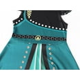 thumbnail image 6 of Girls Dress With Cape Princess Christmas Birthday Party Cosplay Costume Toddler Ruffle Sleeve Fancy Outfit Gift, 6 of 7