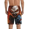 thumbnail image 2 of Sigee Chucky Bd for Men's Short Pajama Pants Soft Pants Sleep Pj Sleep Lounge Shorts Bottoms Elastic Waist with Pockets for Men-Medium, 2 of 7