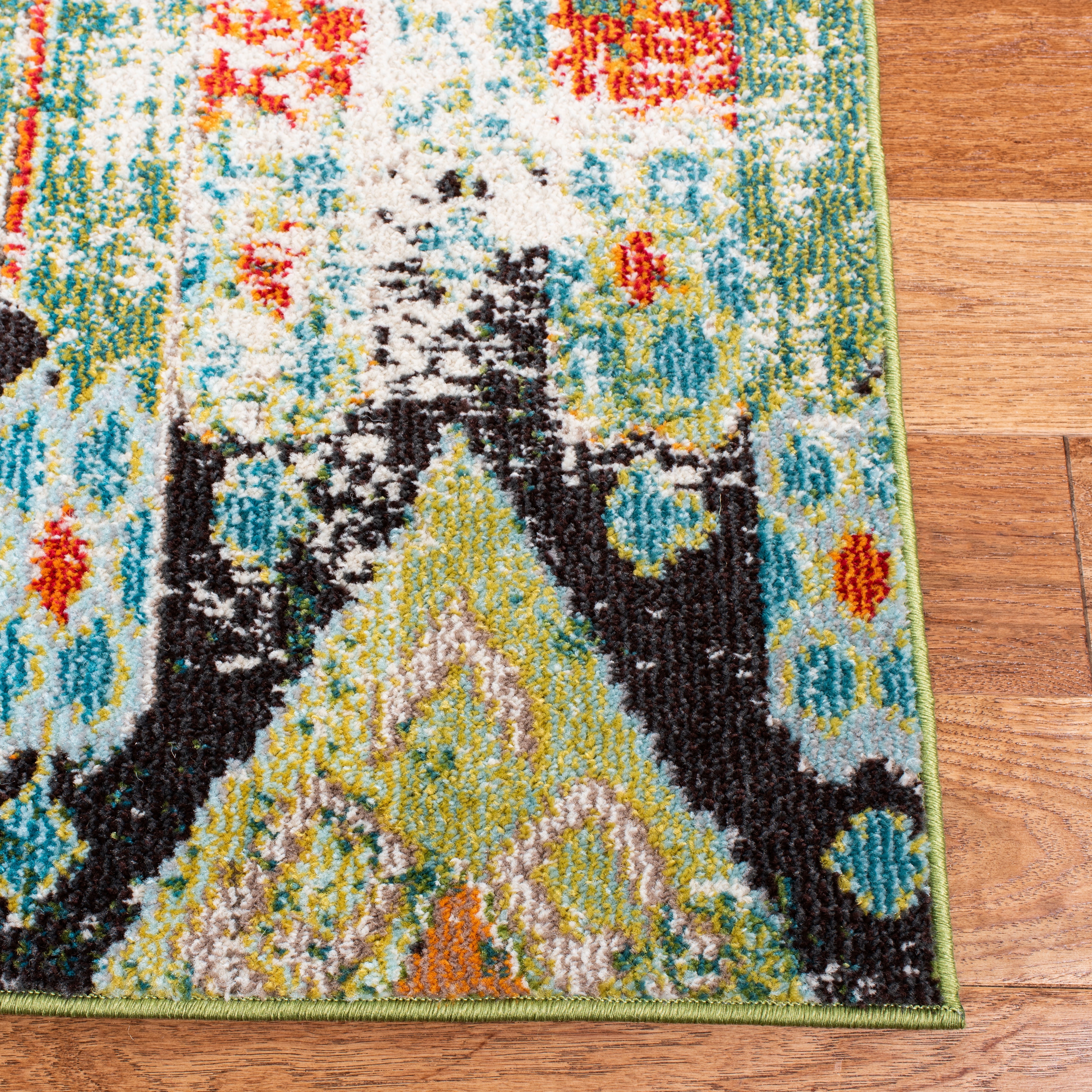 Safavieh Madison Christabella Abstract Area Rug, Green/Orange, 12' x 15'
