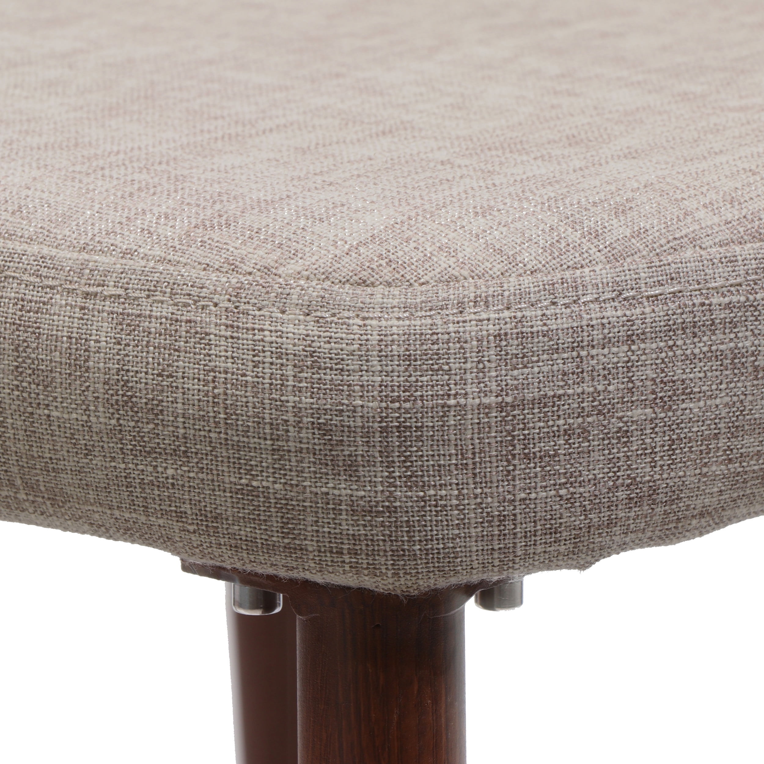 Noble House Calliope Indoor Mid Century Fabric Dining Chairs, Set of 2, Wheat