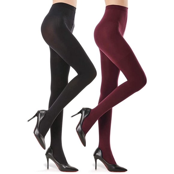 G&Y 2 Paires de Collants Semi-Opaques pour Femmes - Collants en Microfibre 70D à Taille Gainante