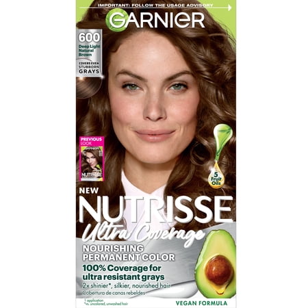 Garnier Nutrisse Nourishing Hair Color Creme 600 Deep Light Natural Brown