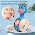 thumbnail image 3 of Deslizante Deer Tumbler Baby Rattle Deer Juguete Educativo Divertido Walking Training Toy Cartoon Deer Tumbler Juguete De Aprendizaje Con Beads Rail Hand Bell Para Bebés Niños Pequeños Home Yuarrent FN003297-01, 3 of 5