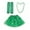 A, variant on TERGAYEE St. Patrick's Day Party Costume Accessories Set Tu-tu Skirt, Beaded Necklace, Green Sleeves(Adult) Holiday Decor