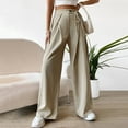 thumbnail image 4 of Sngxgn Womens Yoga Sweatpants Wide Leg Lounge Pants Drawstring Workout Comfy Joggers Pants with Pockets(Grey,S), 4 of 7