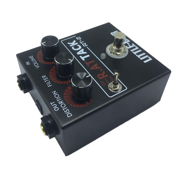 Aluminio Metal CUTICAT LM308N 9V-12V guitarra bajo pedal de distorsión Fuzz para eléctricas