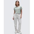 thumbnail image 3 of CRZ YOGA Women's Pima Cotton Workout Short Sleeve Shirts Loose Athletic Crop Tops Casual T-Shirt, 3 of 4