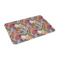 thumbnail image 2 of Xecao Tropical Fruit print Flannel Mat: Non-slip, 16x24in. Ideal for kitchen, bedroom, bath & living room., 2 of 9