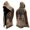 0#Grey839, variant on Toddler Boys Halloween Hooded Cardigan Long Jacket Medieval Print Open Front Coat, Grey