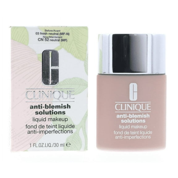 Clinique Acne Solutions Liquid Makeup Foundation [17] Fresh Deep Neutral 1 oz