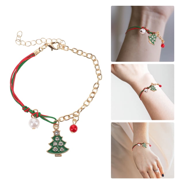 OULII 1Pcs Rope Bracelet Multi Color Round Zinc Alloy Adjustable Length for Costume Accessory and Daily Dress Up