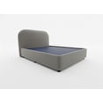 thumbnail image 2 of LASE Muebles Cama Queen Size Marsella Base+Cabecera Velvet Canalé Rosa, 2 of 4