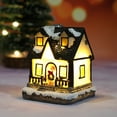 thumbnail image 2 of Visland Christmas Winter Village Houses, with LED Light Up, Mini Christmas Figurines Accessories for Villages Landscape Accessory Set, 2 of 8