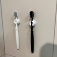 thumbnail image 3 of Soporte de pared para cepillos de dientes de 4 piezas con ventosas, gancho de almacenamiento multifuncional montado en la pared para mantener los cepillos de dientes secos y sin polvo, 3 of 5